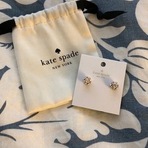 NWT Kate Spade rose gold studs